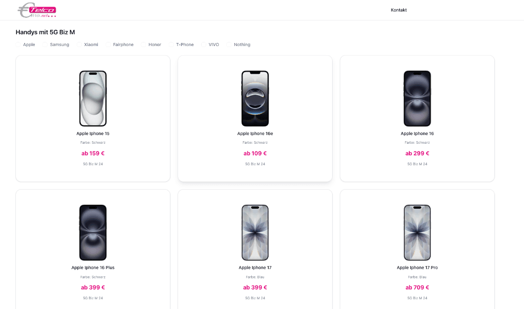 Eurotelco Online-Shop